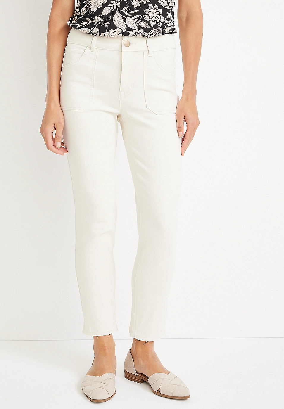 m jeans by maurices™ Slim Straight Ankle High Rise Jean | Maurices