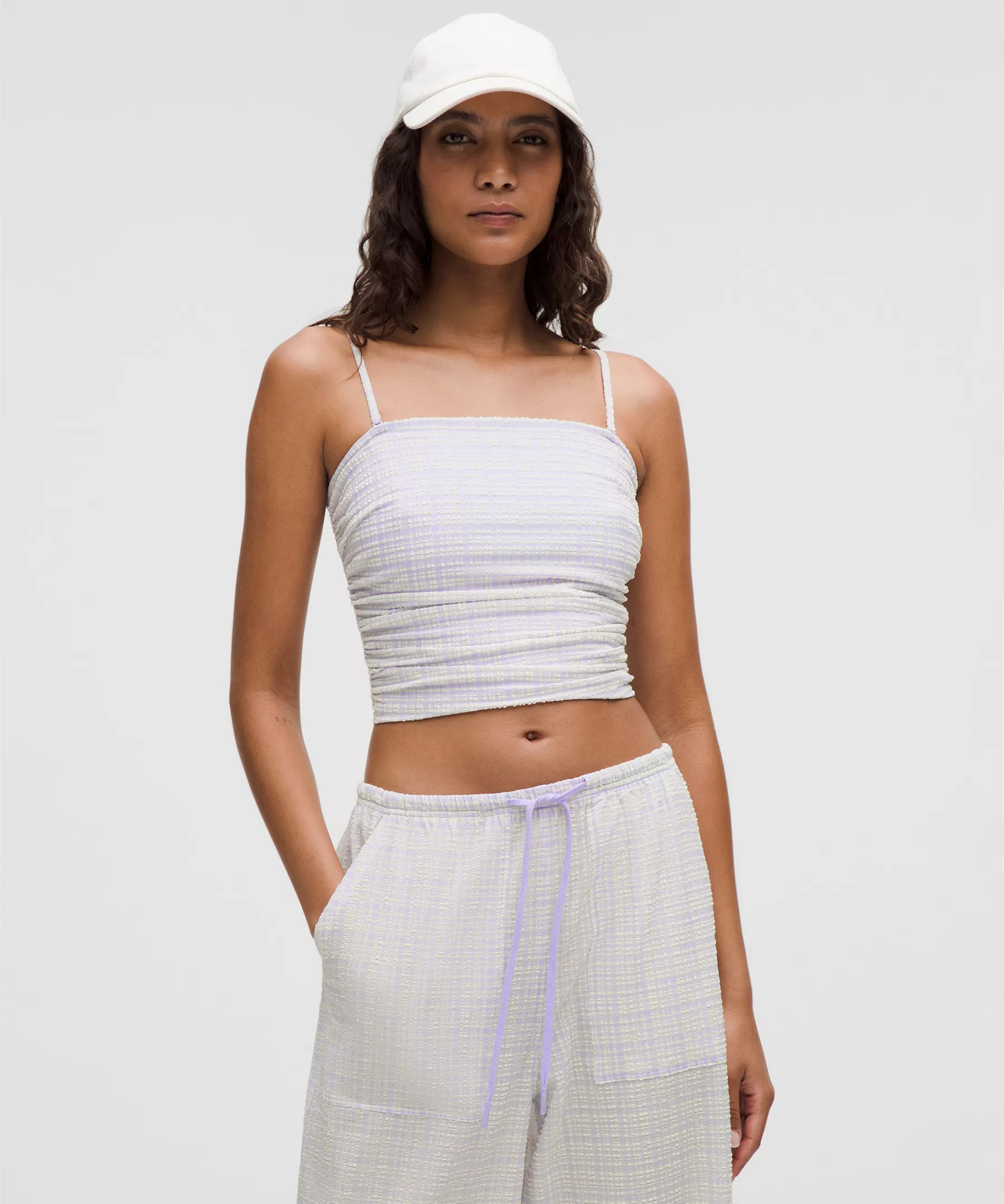 Seersucker Check Strappy Tank Top | Lululemon (US)