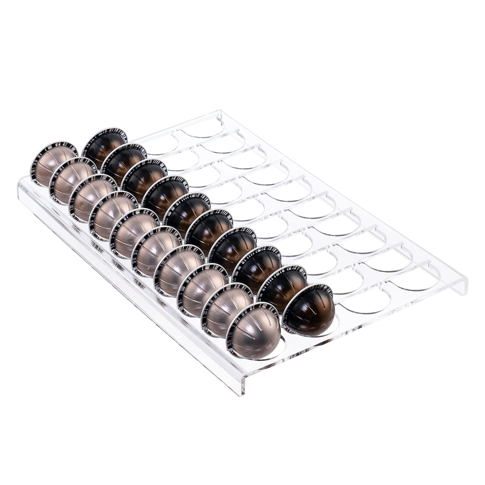 SUMERFLOS Coffee Pod Holder Storage Tray 15.75"L x 10.23"W Compatible with Vertuoline Capsule, Dr... | Amazon (US)