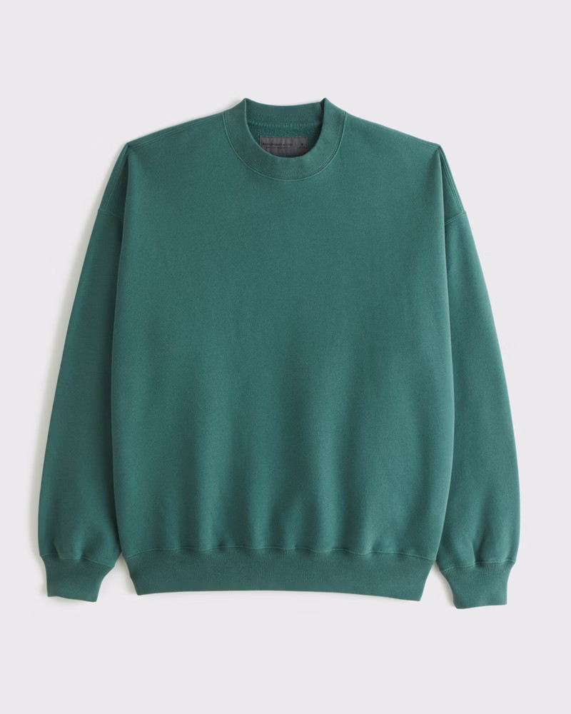 Abercrombie & Fitch Men's Essential Crew Sweatshirt in Green - Size XXL TALL | Abercrombie & Fitch (US)