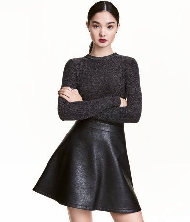 Imitation Leather Skirt | H&M (US)