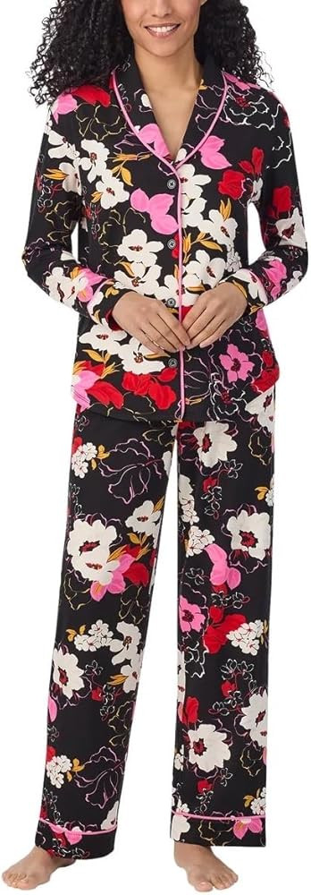 Room Service Womens 2-Piece Shawl Collar Pajama Set | Amazon (US)