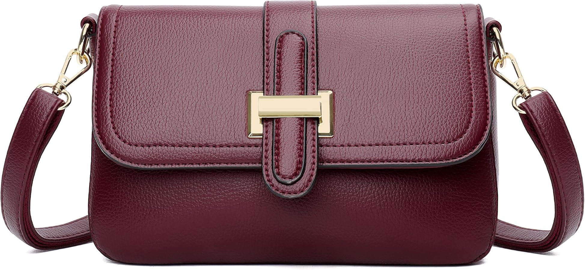 FSD.WG Fashion Quilted Crossbody Bag,Leather Ladies Shoulder Purses, Mini Shoulder Bag,Phone Wall... | Amazon (US)