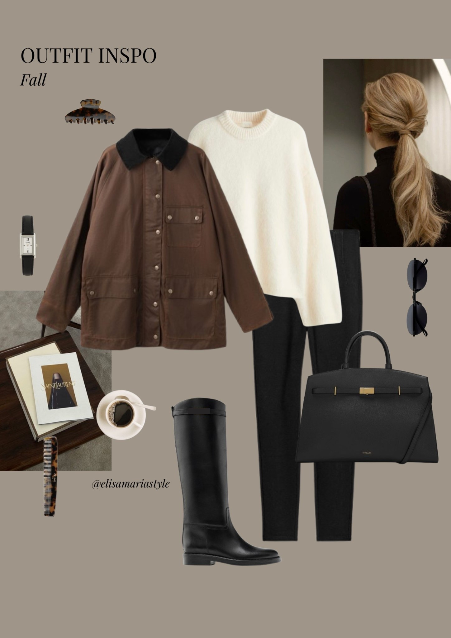 Chic fall outfit idea 🤎

#LTKstyletip #LTKautumn #LTKbag