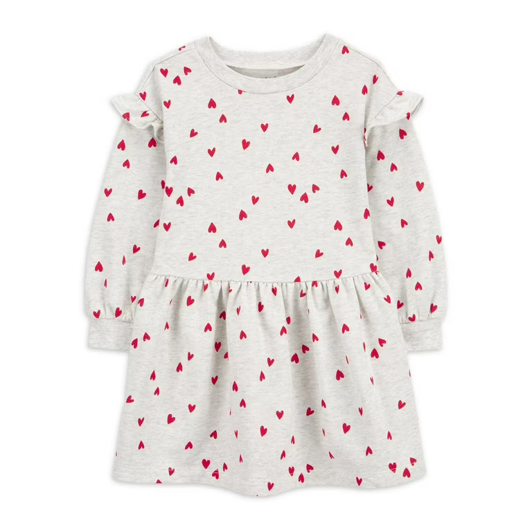 Carter's Child of Mine Baby and Toddler Girl Valentine's Day Dress, One-Piece, Sizes 12M-5T | Walmart (US)