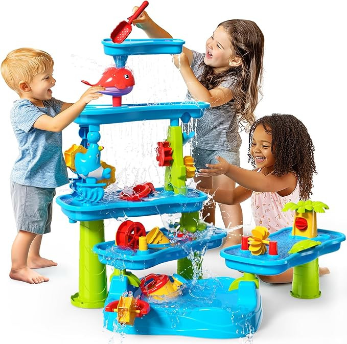 CozyBomB™ Water Table for Toddlers 3-5 | Outdoor Toys Water Play Table, Magnetic Fishing Toy Ga... | Amazon (US)