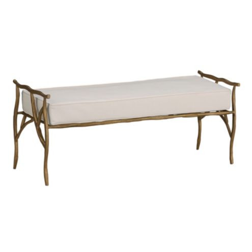 Sycamore Metal Twig Bench with Cushion | Ballard Designs, Inc.