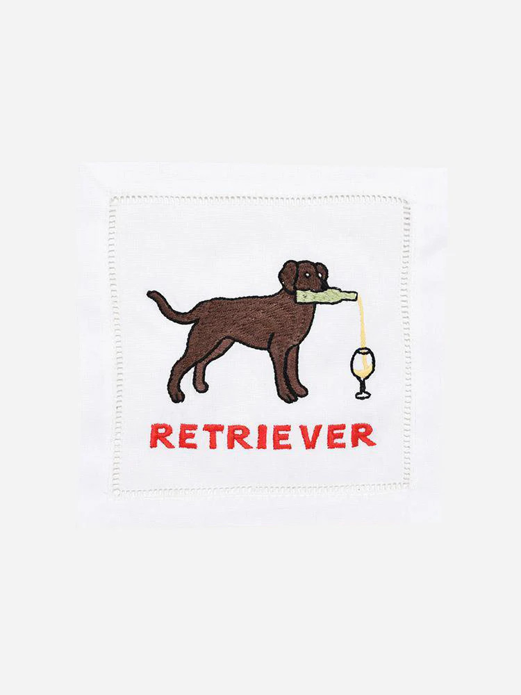 August Morgan Labrador Retriever Cocktail Napkin Set | Saint Bernard