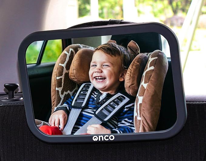 Onco Baby Car Mirror - 100% Shatterproof Baby Car Mirror for Back Seat - Drive Safe and Monitor Y... | Amazon (UK)