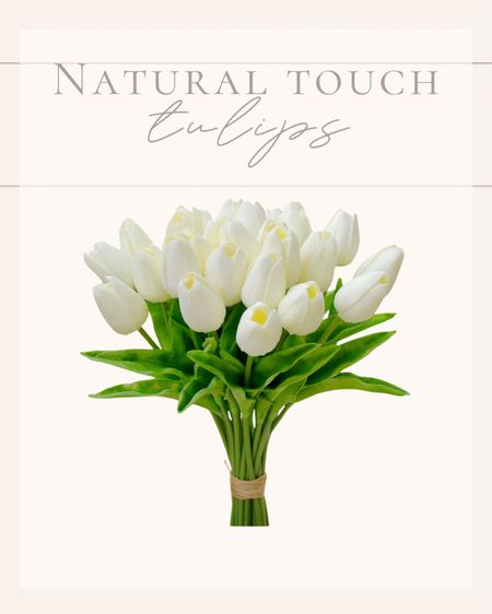 Love these natural touch faux tulips. In a variety of colors  

#LTKfindsunder50 #LTKhome #LTKSeasonal