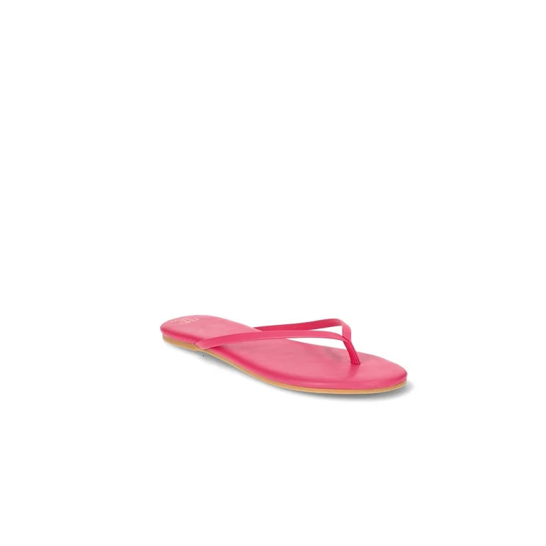 Time and Tru Women's Barely There Thong Sandals, Wide-Width Available | Walmart (US)