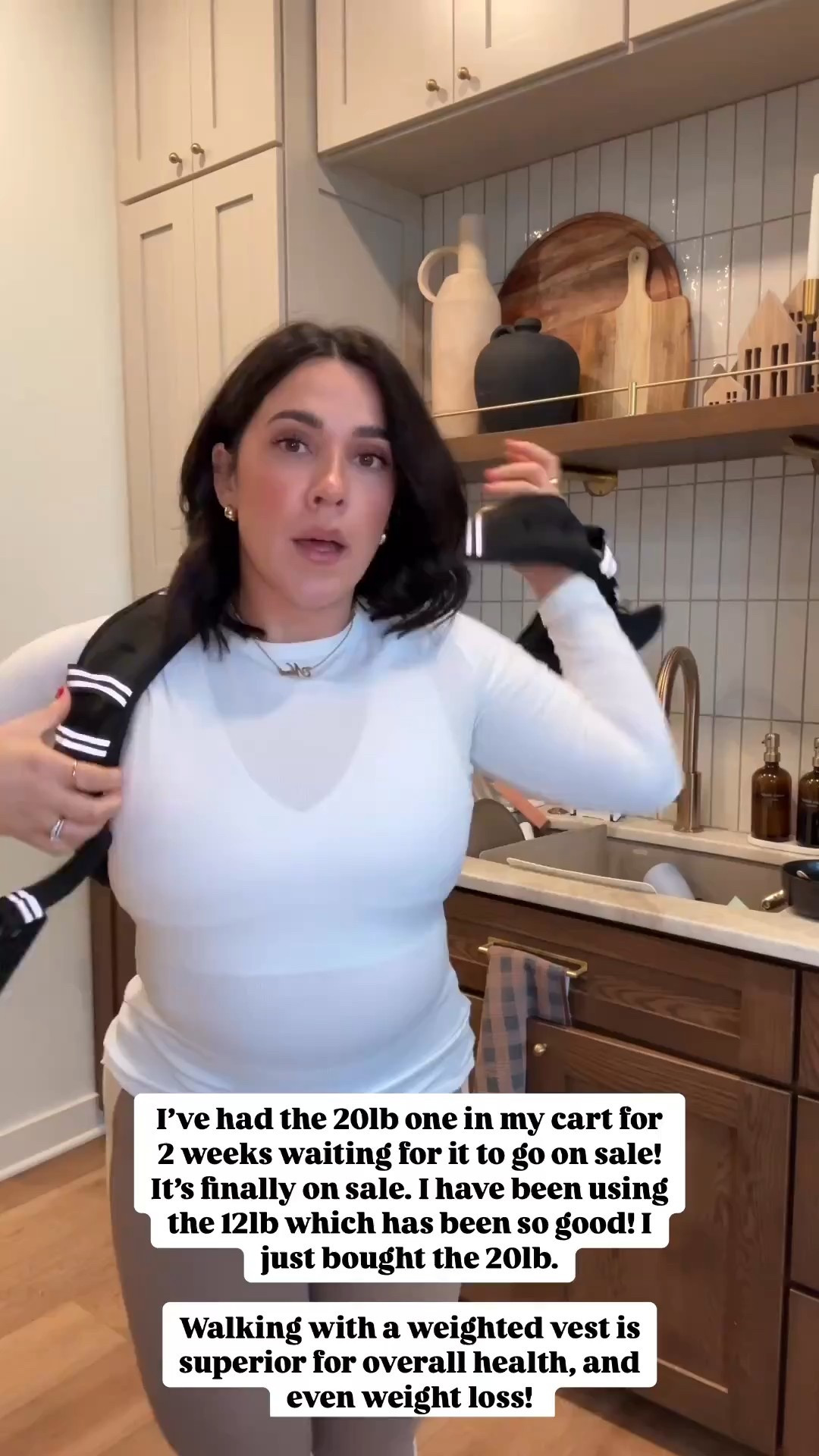 Weighted vest is on Sale! I was using 12lbs (I recommend starting with that) and just went up to 20lbs. 

I use 12 lbs daily! Going to be prioritizing walks heavily for 75 soft! 

#LTKActive #LTKSeasonal #LTKmomlife