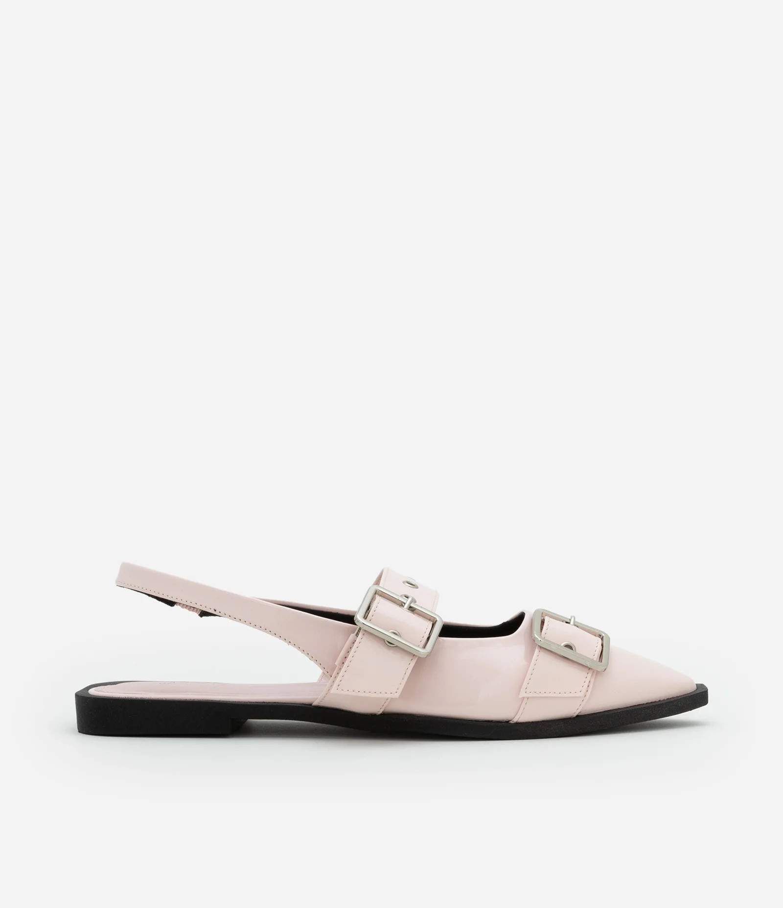 Sapatilha Slingback em PU com Fivelas Off White - Lojas Renner | Renner (BR)