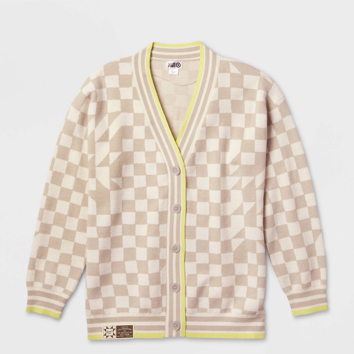 Black History Month Adult Gee's Bend Cardigan - Cream L | Target
