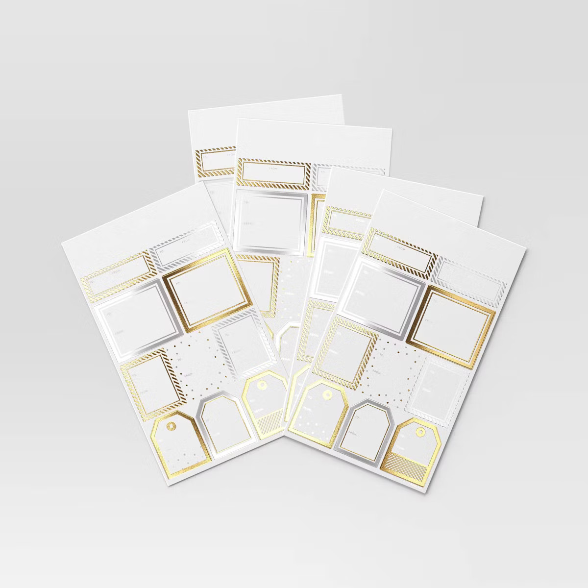 50ct To/From Peel and Stick Christmas Gift Tag Gold/Silver - Wondershop™ | Target