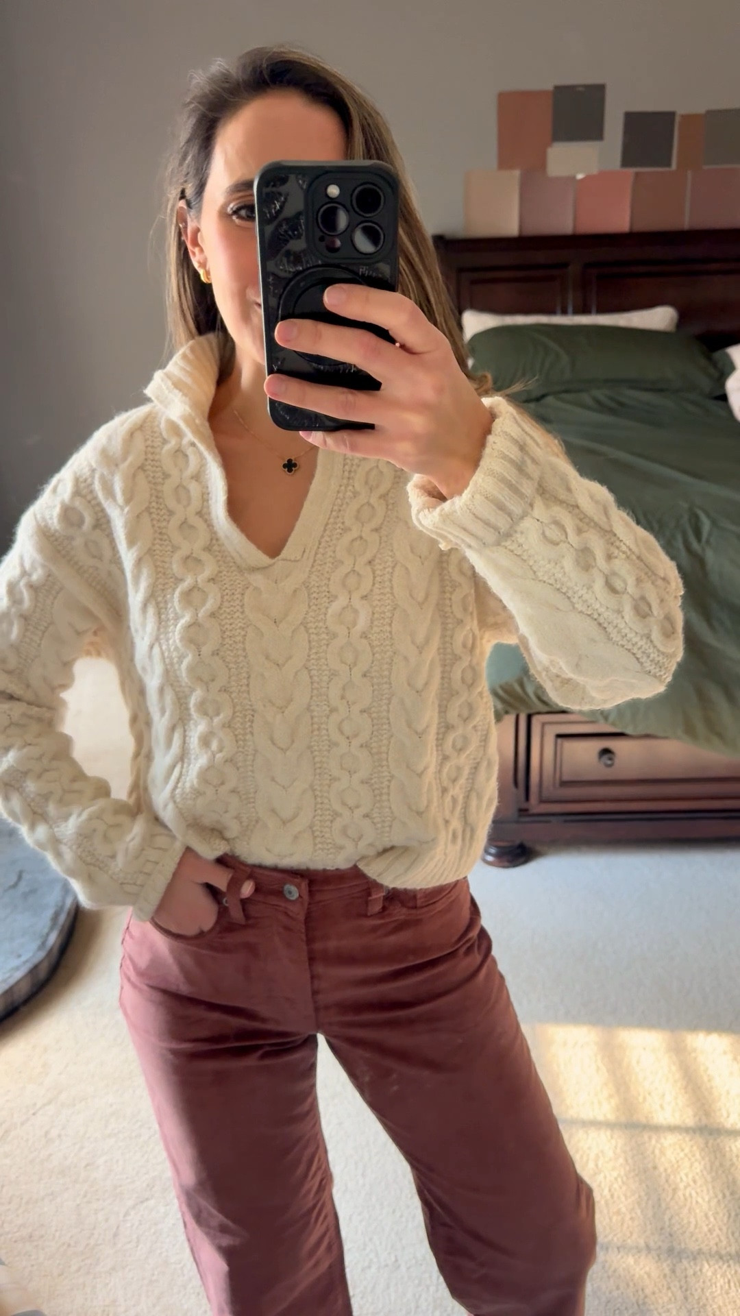 Favorite sweater of the season!

Target cable knit sweater size XS
Comes in cream and brown, pairs perfectly with the cords from Old Navy size 0

Target sweater
Winter outfits
Cold weather outfit
Wide leg pants
Wide leg corduroy pants
Old navy pants

#LTKFindsUnder50 #LTKPetite #LTKootd