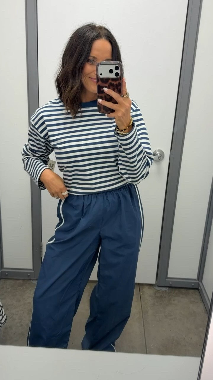 Walmart is seriously killing it with these fall finds 👏🏻 this striped top + track pants combo is giving such a cute, elevated everyday look without the price tag 🛒🤍

#WalmartFinds #WalmartFashion #WalmartStyle #AffordableFashion #FallOutfits #LookForLess #LTKFinds #WalmartHaul