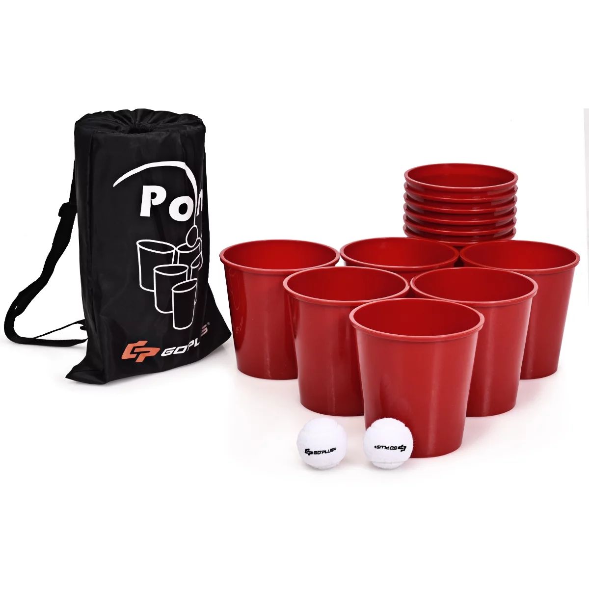 Goplus Yard Pong Giant Pong Game Set Carry Bag Outdoor Backyard Game | Walmart (US)