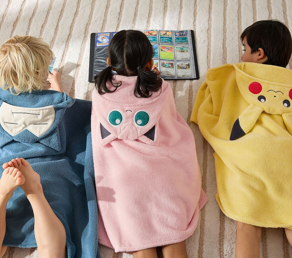 Pokémon Super Soft Kid Hooded Towel Collection | Pottery Barn Kids