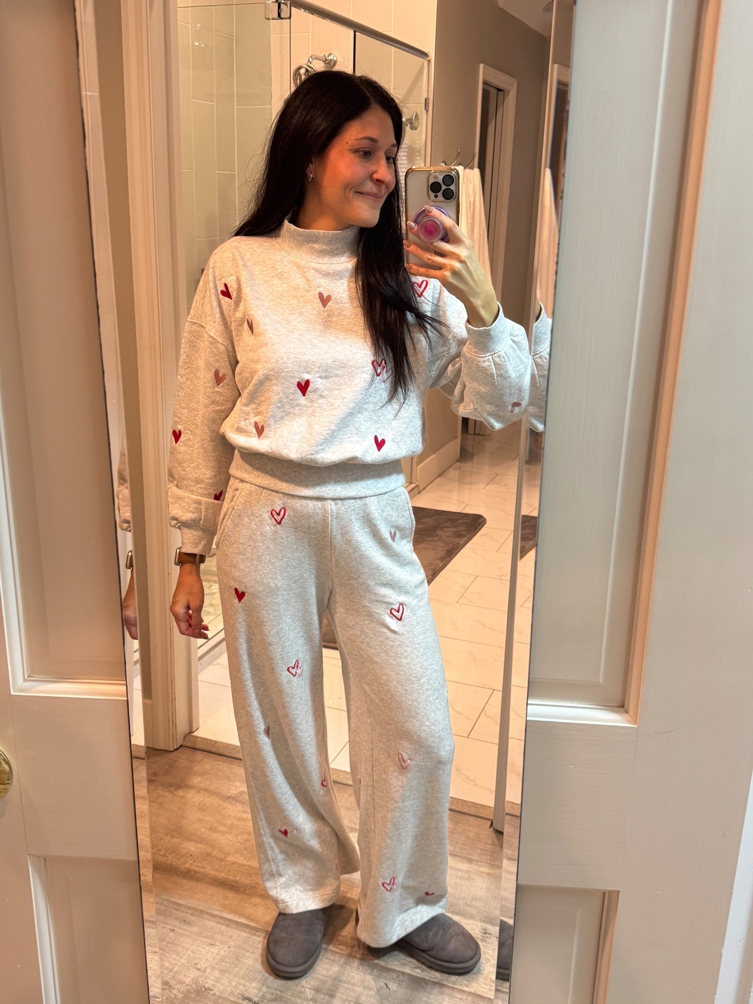 Such a cute set for the winter and Valentine’s Day! Don’t size up! I’m in an xs in both.

#LTKValentine #LTKootd #LTKmomlife