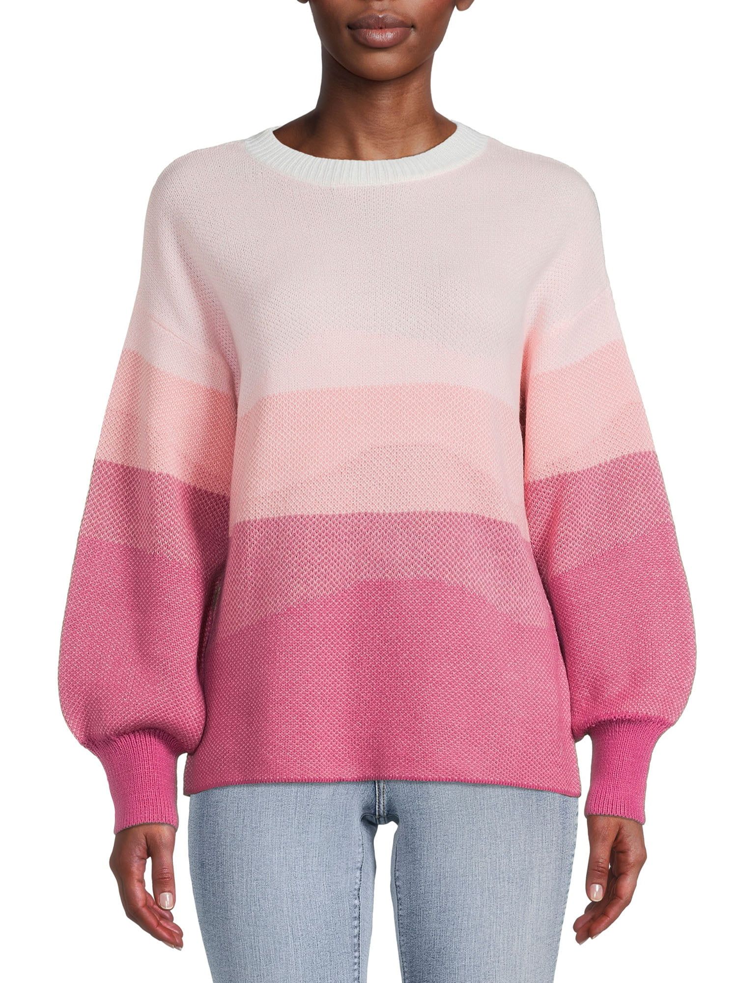 Time and Tru Women's Birdseye Sweater - Walmart.com | Walmart (US)