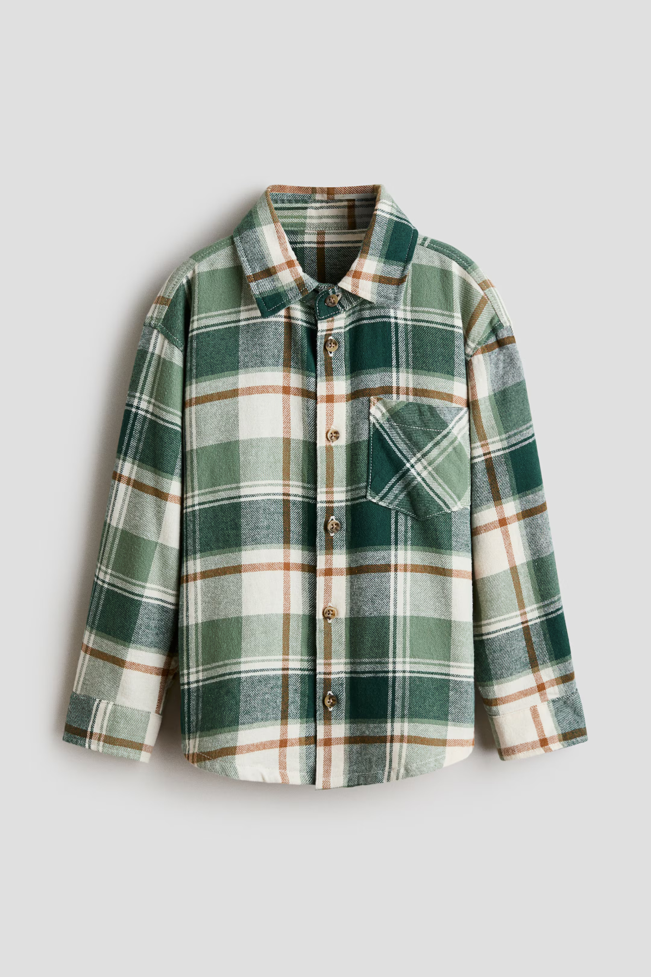 Cotton Flannel Shirt | H&M (US, CA, MX)
