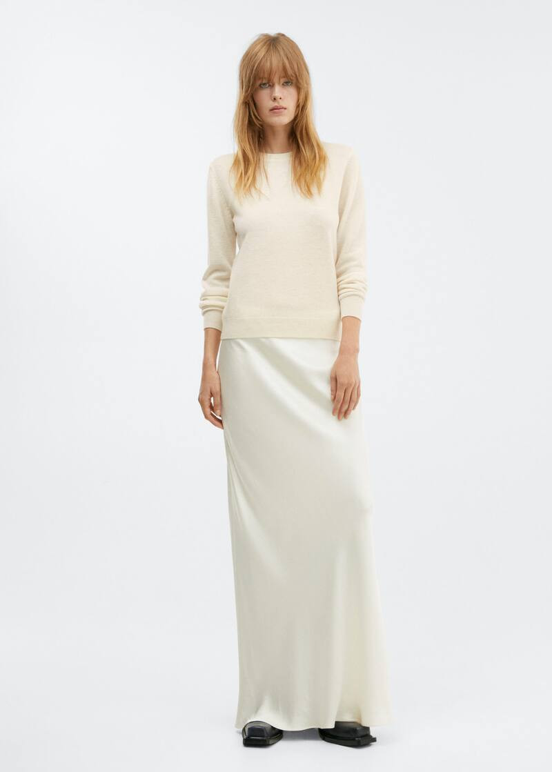 Lurex floral sweater -  Women | Mango USA | MANGO (US)