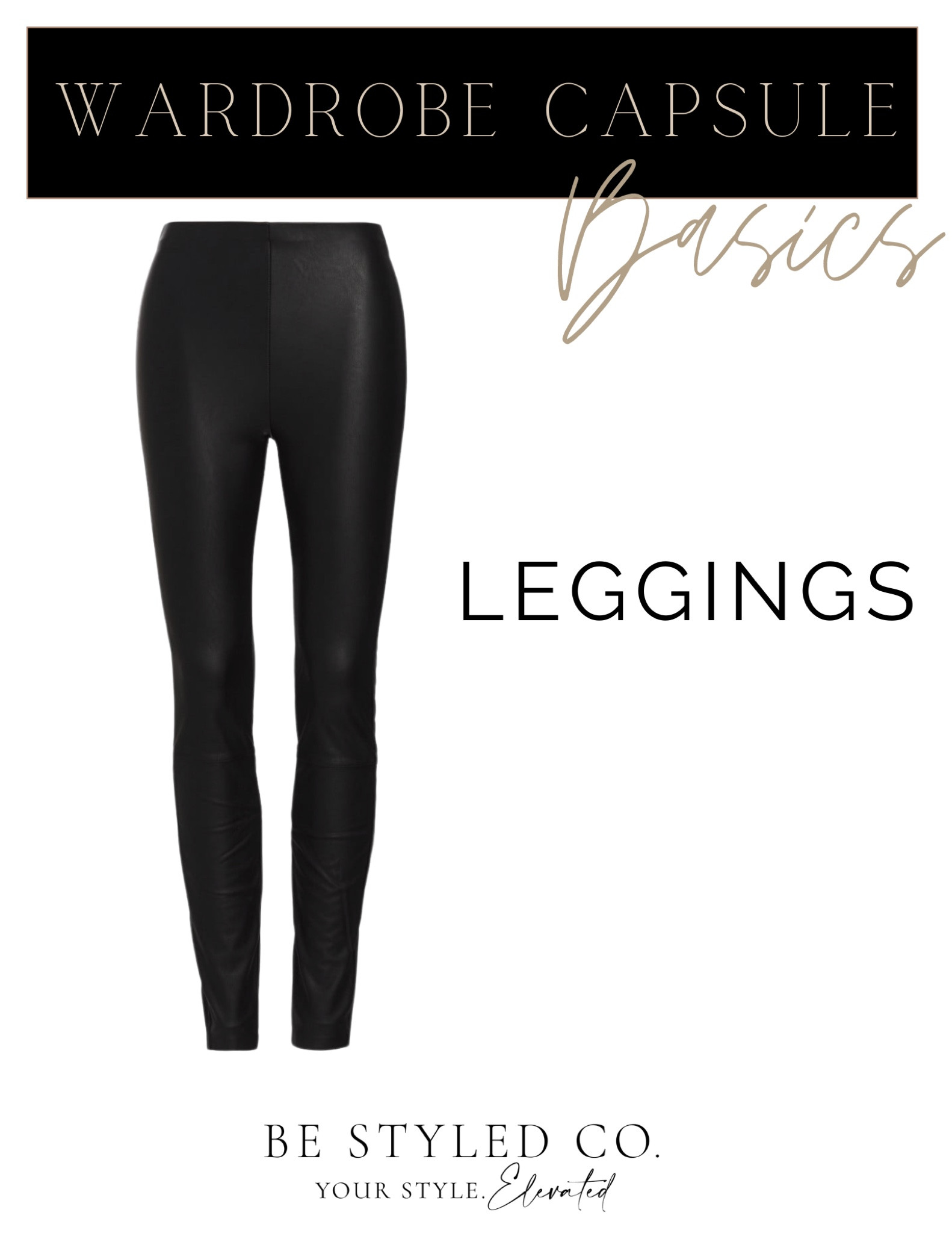 Wardrobe capsule - leggings - faux leather leggings  

#LTKFind #LTKunder100 #LTKstyletip