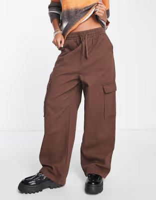 COLLUSION cargo pants in brown | ASOS (Global)
