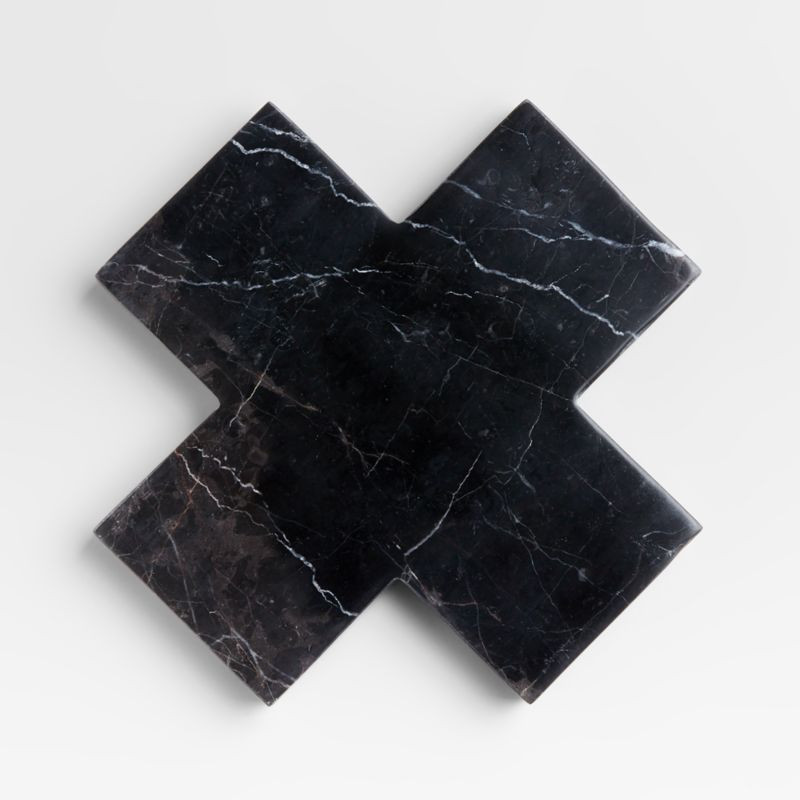 Thero Black Marble Trivet + Reviews | Crate & Barrel | Crate & Barrel