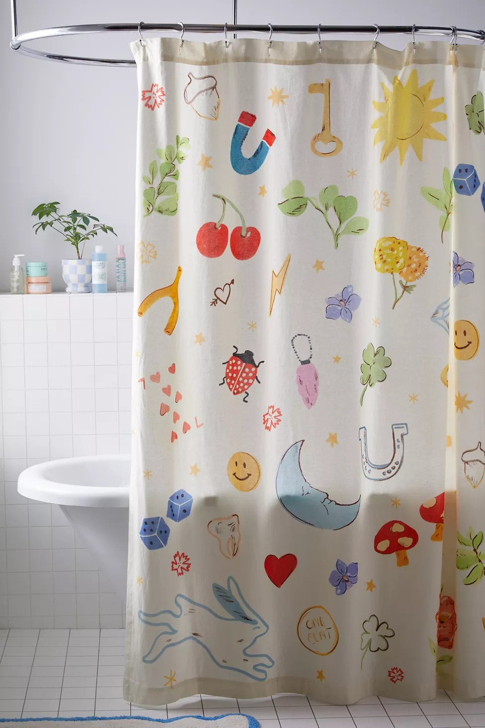 Lucky Charm Shower Curtain | Urban Outfitters (US and RoW)