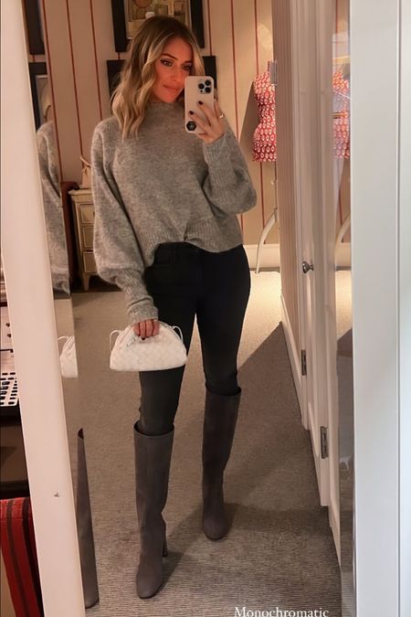 Shop Kristin Cavallari’s grey sweater and black jeans 

#LTKSeasonal #LTKstyletip #LTKunder100