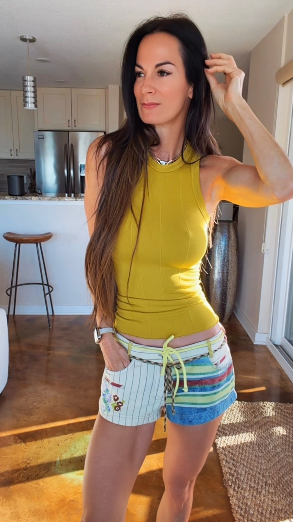 
Colorful, playful, and basically screaming take me to the beach immediately. 🌴

I paired them with a fitted tank, my favorite designer flip flops, and a beachy straw hat because around here we believe in looking cute even when we’re just running out for coffee or heading to the water.

Effortless, comfy, and giving a little coastal cowgirl energy and honestly… I’m here for it.

Florida sunshine + cute shorts = instant mood boost. ☀️



#NicoleColeeStyle
#BeachStyle
#FloridaFashion
#LTKFinds
#Over40Style



#LTKgrwm #LTKdayinmylife #LTKootd