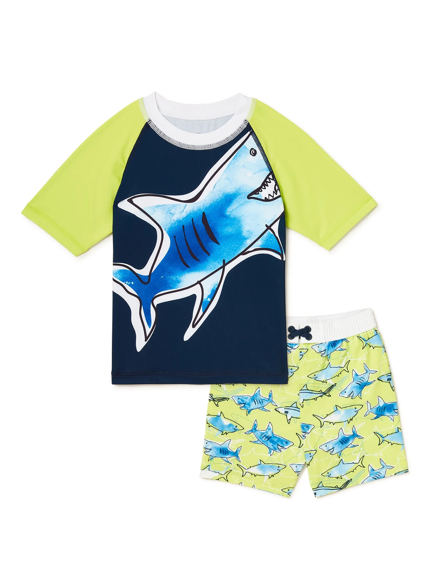 Wonder Nation Toddler Boy Swim Set, 2pc | Walmart (US)
