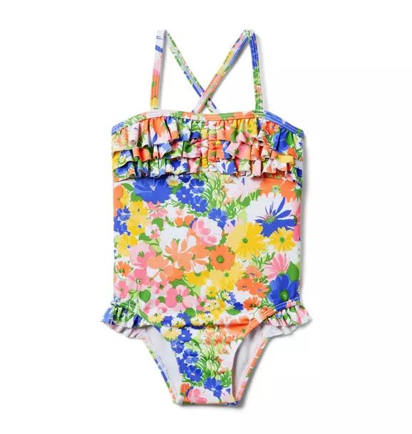 Recycled Floral Tiered Ruffle Swimsuit | Janie and Jack