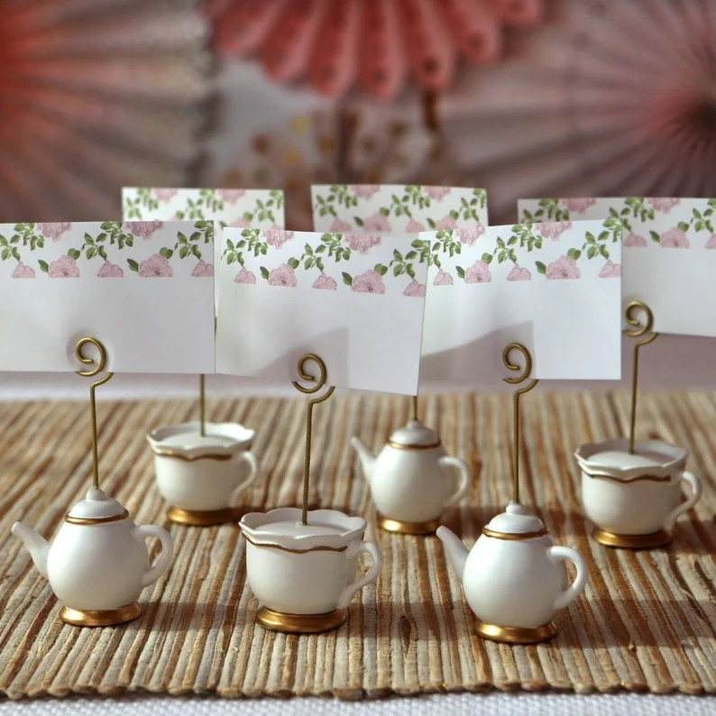 Tea Time Whimsy DIY Place Card Holders set of 12 - Etsy | Etsy (US)