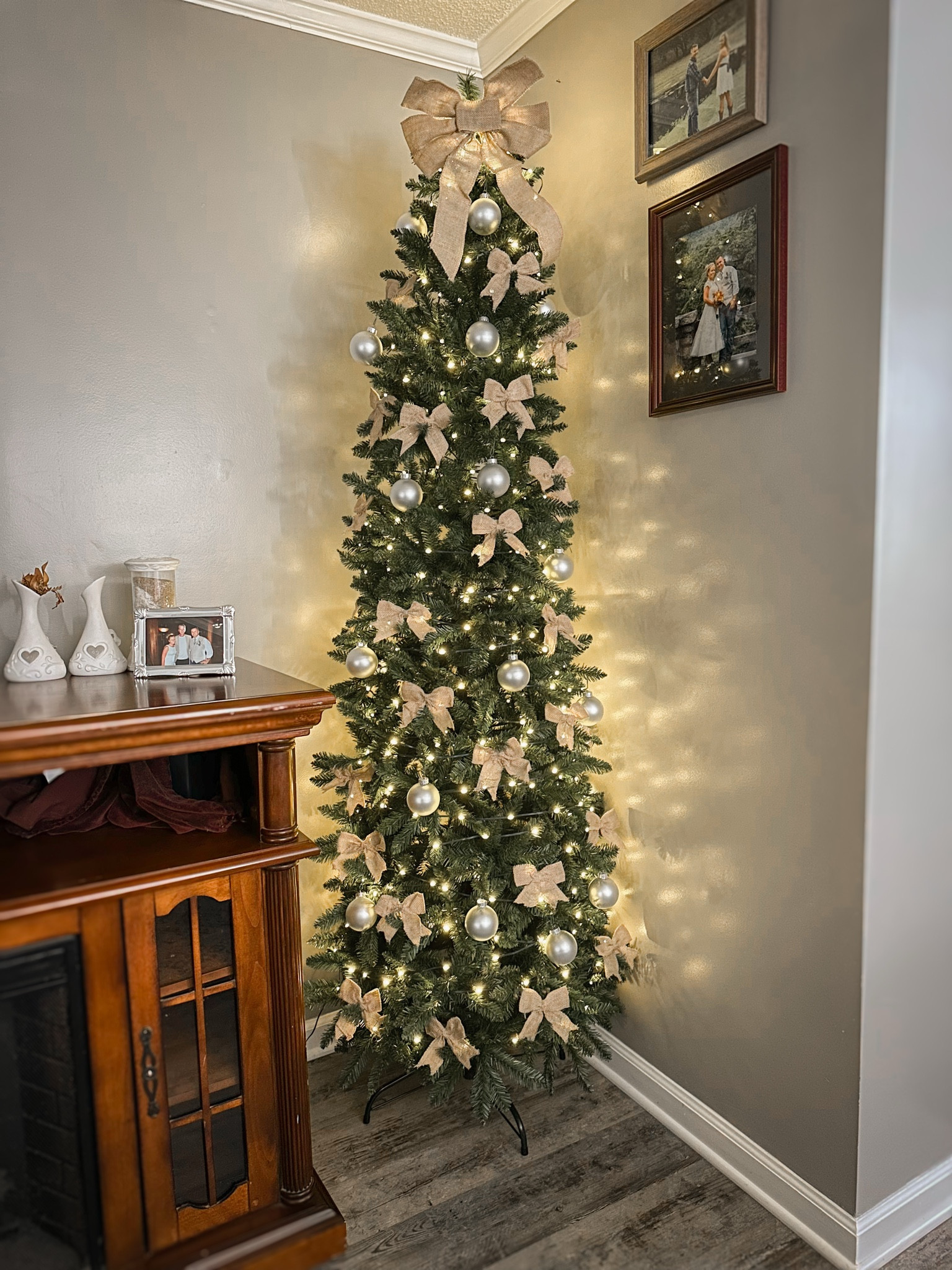It’s beginning to look at like Christmas!!! Added this cute slim tree to our master room so we can enjoy the season throughout our home!! 

#LTKHoliday #LTKSeasonal #LTKHome