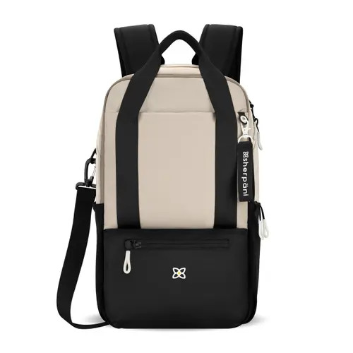 Sherpani Camden Convertible 3 in 1 Tote Bag, 18L Travel Backpack RFID Protection, Fits 15"" Laptop, Con Leche at Nordstrom | Nordstrom