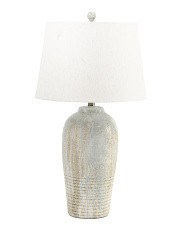30in Ceramic Base Table Lamp With Hand Applied Fired Finish | Home | Marshalls | Marshalls
