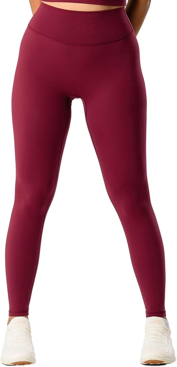 Kamo Fitness Serenity No Front Seam Leggings 25" Inseam Yoga Pants High Waisted Soft Workout Tigh... | Amazon (US)