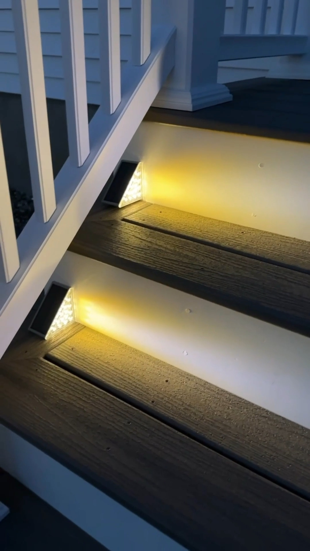 These solar step lights are a must have for your front steps or out to your patio! They give great ambiance and are so easy to just pop just on!

#LTKSeasonal #LTKHome