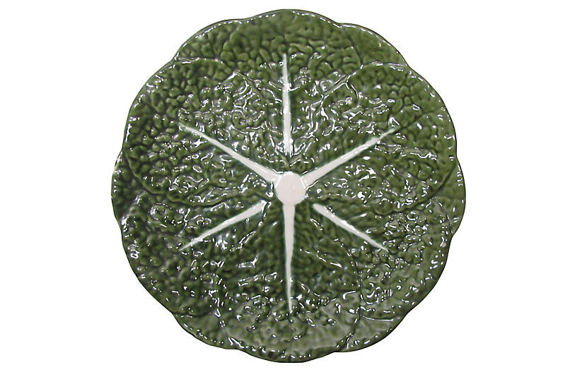 Portuguese Majolica Cabbage Leaf Platter | One Kings Lane
