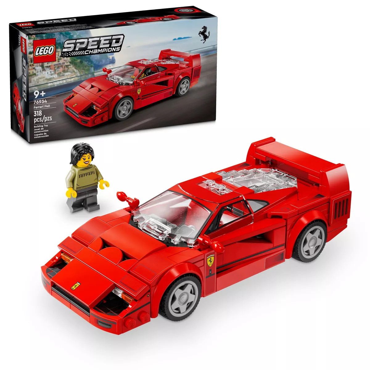 LEGO Speed Champions Ferrari F40 Supercar Building Set 76934 | Target