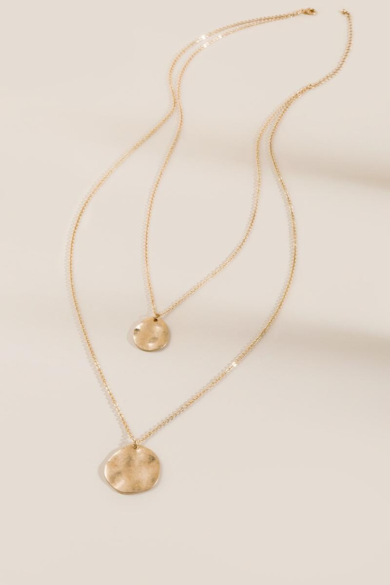 Valeria Layered Coins Necklace | Francesca’s Collections