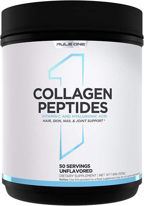 Rule 1 Collagen Peptides Powder - Hydrolyzed Bovine Collagen, Hyaluronic Acid, and Vitamin C. Sup... | Amazon (US)