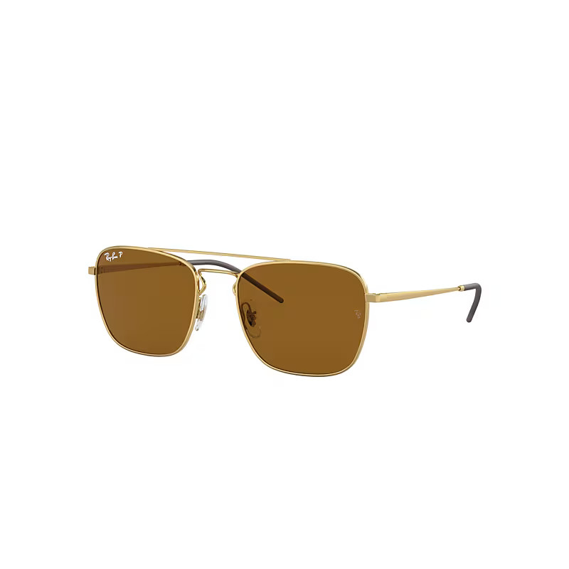 Ray-Ban Sunglasses Man Rb3588 - Gold Frame Brown Lenses Polarized 55-19 | Ray-Ban (EU)