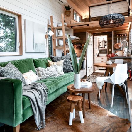 Where modern meets rustic, this green and orange boho tiny home living room is bursting with texture. Mix and match our designer’s finds to create this look in your own space. 

#LTKFind #LTKtravel #LTKhome
