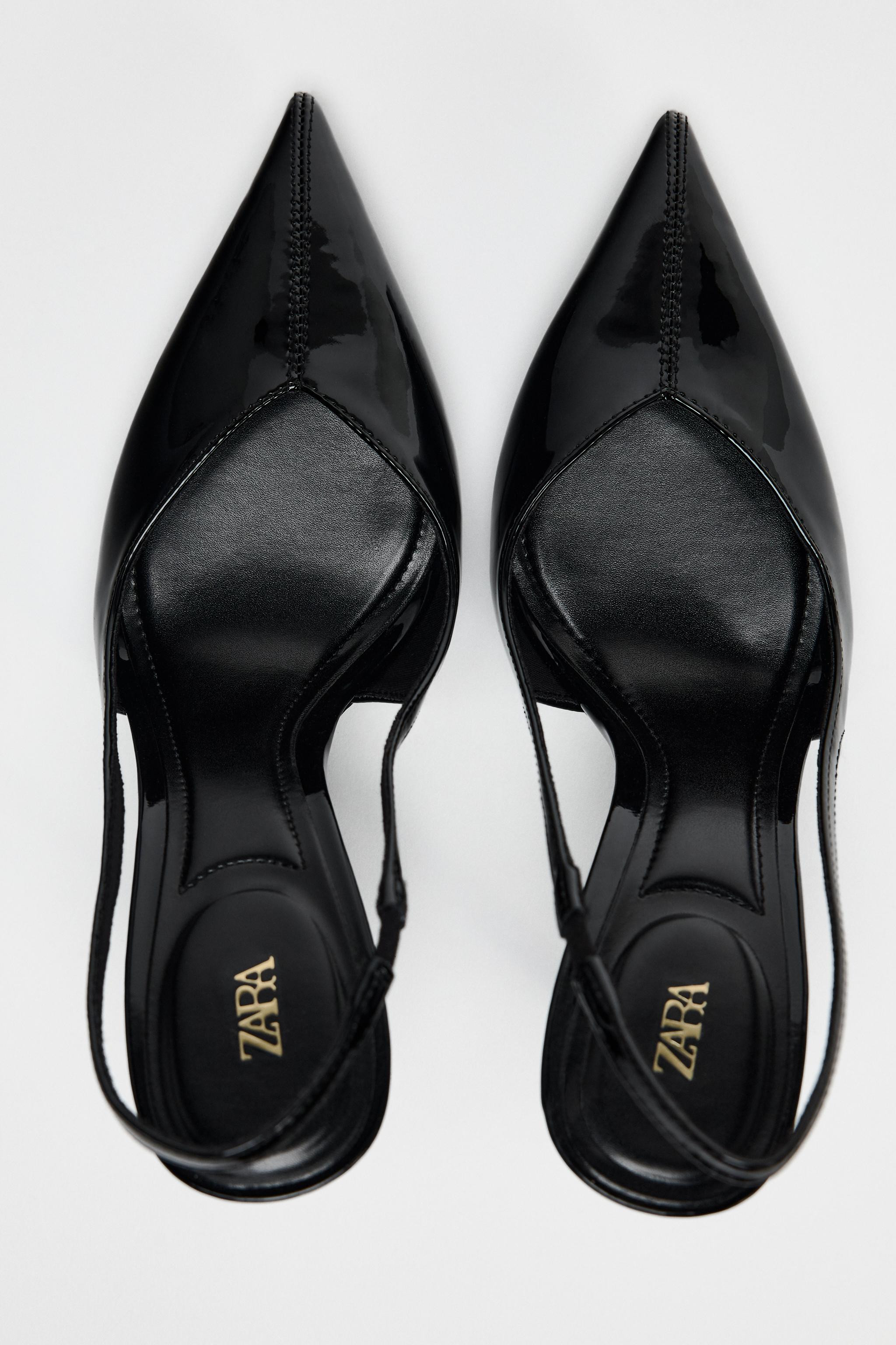 PATENT SLINGBACK PUMPS | Zara US