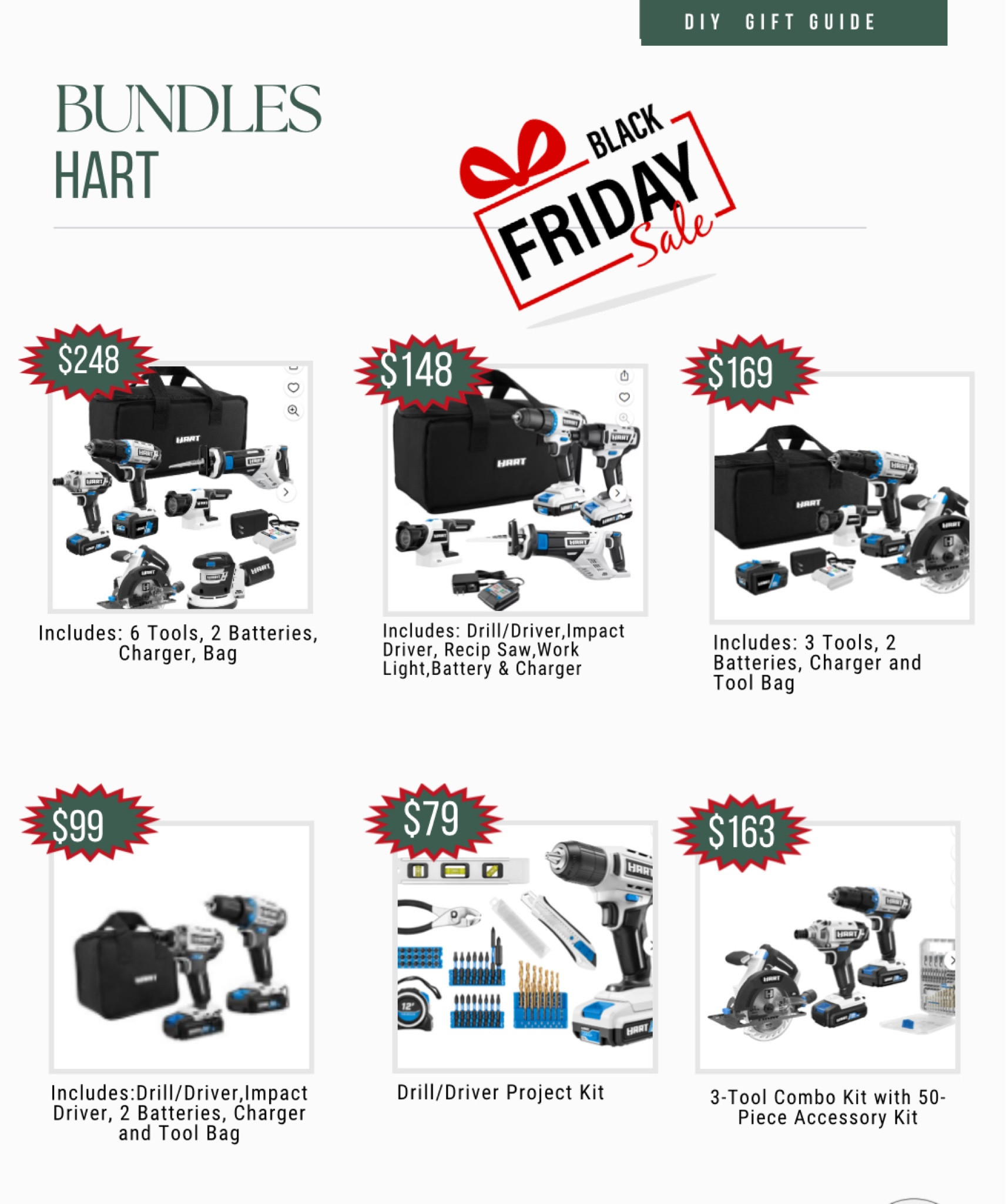 The best Black Friday power tool bundles from Hart tools at Walmart 

#LTKSaleAlert #LTKGiftGuide