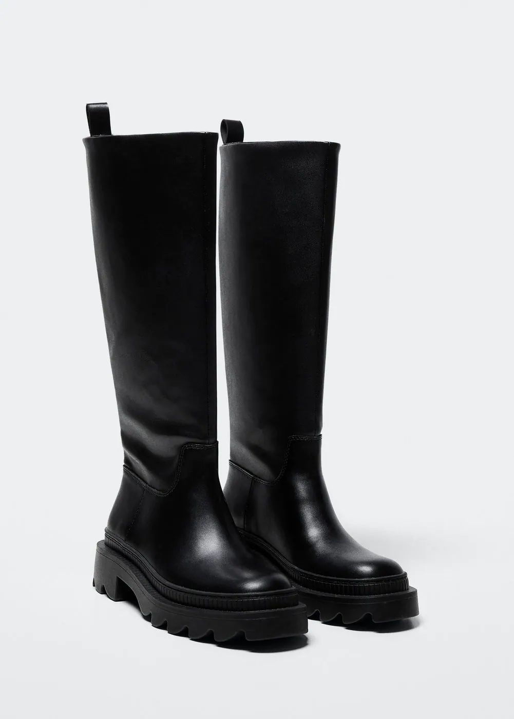 High boots with track sole -  Women | Mango United Kingdom | MANGO (UK)